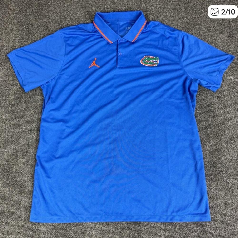 Size XL - Nike Jordan Florida Gators On Field Blue Polo Shirt Dri-Fit NEW

NWT